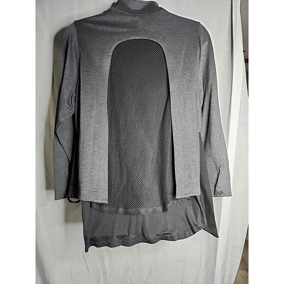 CAbi Jacket Love Carol Collection Modern Mesh Back Size XL Charcoal Gray & Black - Picture 2 of 12